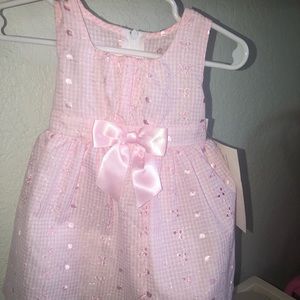 BNWT Pink Bonnie Jean 12 mo dress